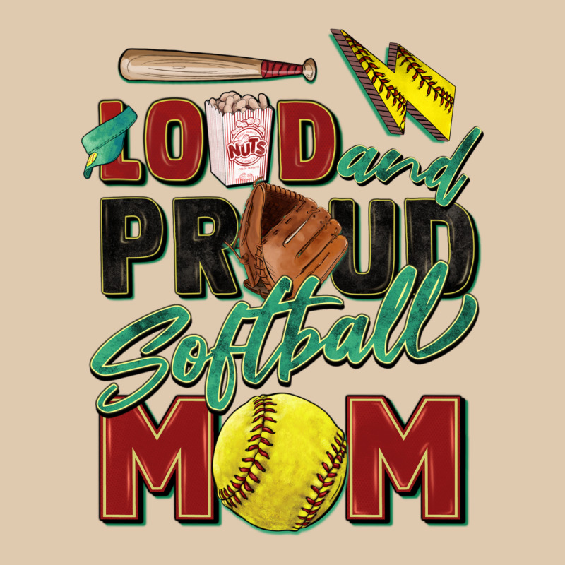 Loud And Proud Softball Mom Heavyweight Sweatshirt by Zillion Design Studio | Teevron