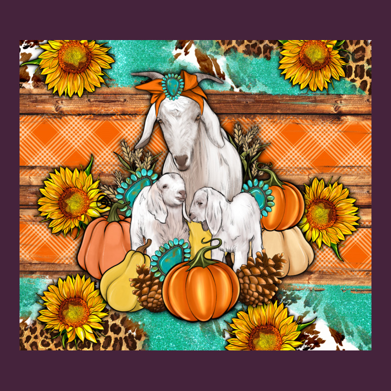 Goat Family Fall Pumpkins Gemstone Long Sleeve Tee by Artiststas | Teevron
