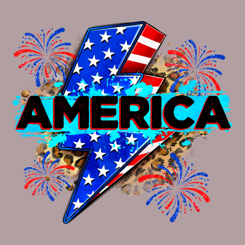 America With Lightning Bolt Vintage Hoodie by Zillion Design Studio | Teevron