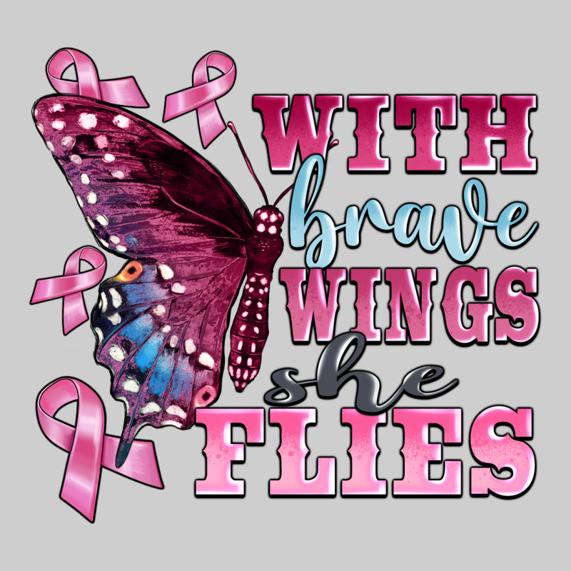 With Brave Wings She Flies Premium Tee by BarkalooDesign | Teevron