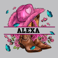 Pink Costom Name Cowgirl Hat And Roses Long Sleeve Tee | Teevron