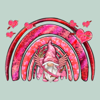 Valentines Day Rainbow With Cupid Gnome Zipper Hoodie | Teevron