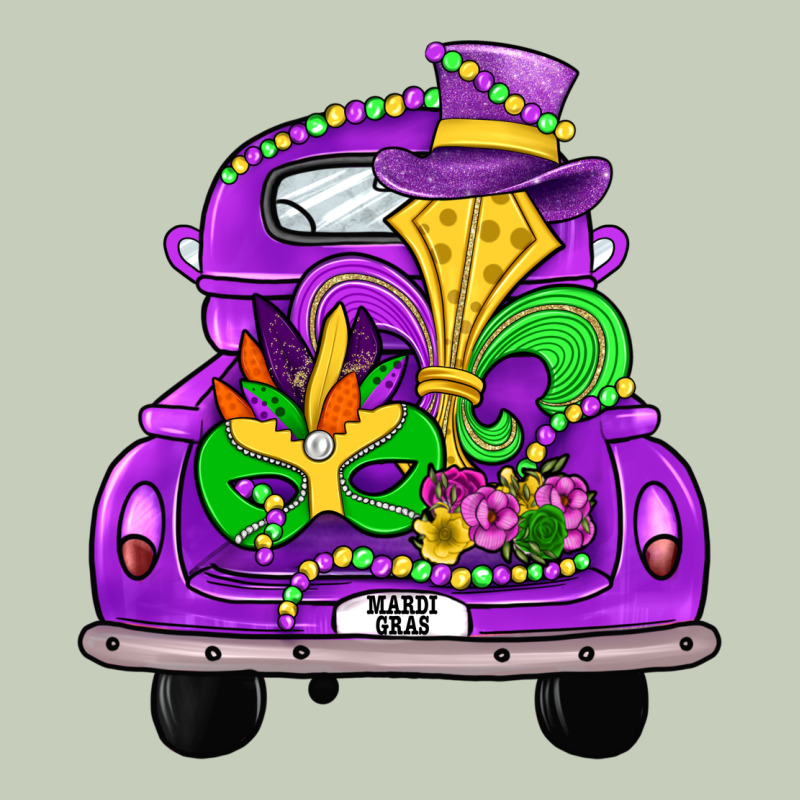 Farm Truck, Mardi Gras Long Sleeve Tee by JahusDesignShop | Teevron