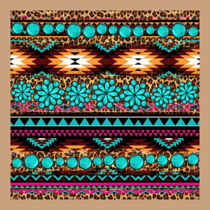 Aztec Turquoise Gemstone Seamless Pattern Vintage Tee by HRA Design Shop | Teevron