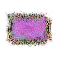 Old Leopard Purple Glitter Frame | Teevron