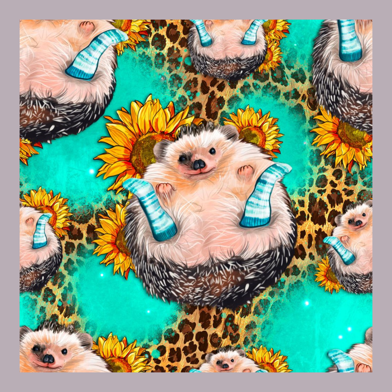 Hedgehog Western Seamless Pattern Vintage Tee by HRA Design Shop | Teevron