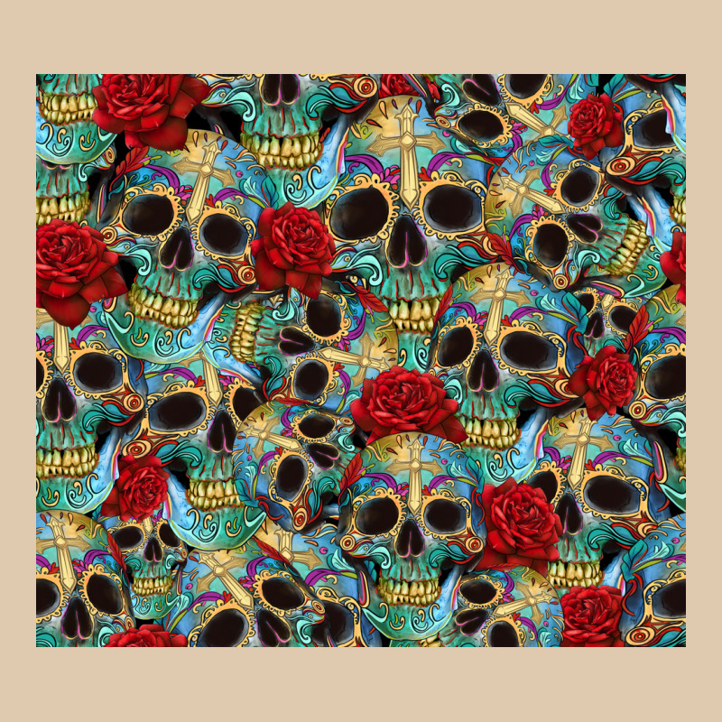 Sugar Skulls Roses Tumbler 3 Heavyweight Sweatshirt by CTS Tumbler Store | Teevron