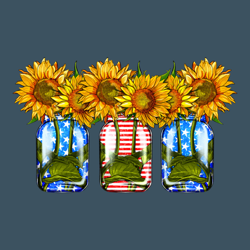 American Sunflower Mason Jar Urban Heavy Tee by HRA Design Shop | Teevron