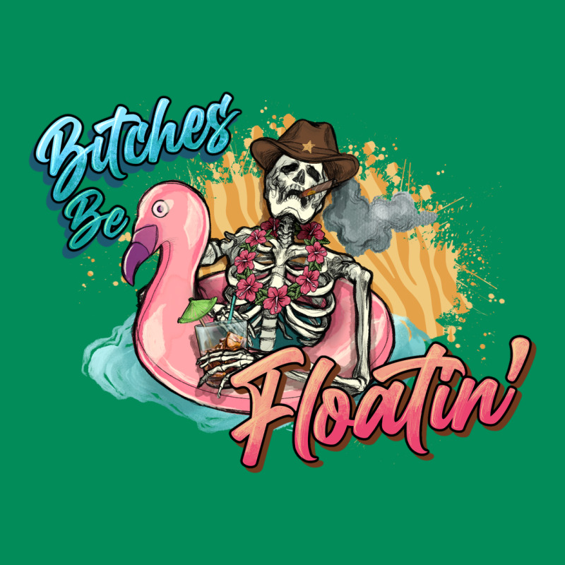 Bitches Be Floatin' Skeleton Summer Urban Hoodie by NancyCooperArtShop | Teevron