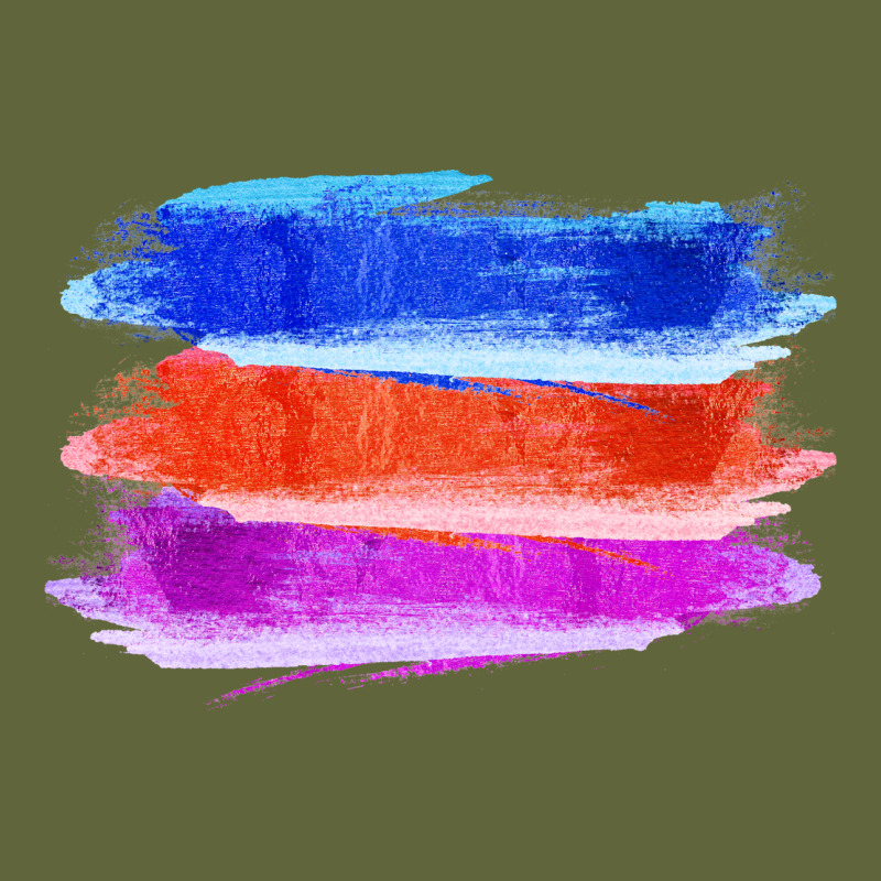 Blue Orange Purple Colored Triple Brush Strokes Classic Tee by Bettercallsaul | Teevron