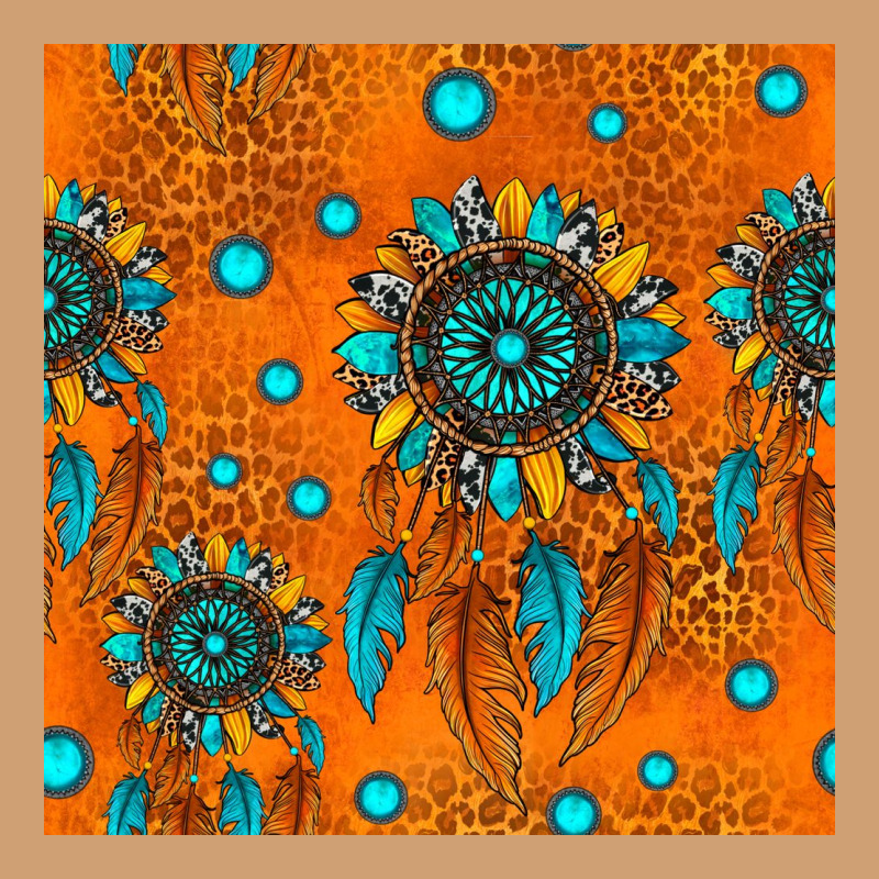 Western Dreamcatchers Seamless Pattern Vintage Tee by HRA Design Shop | Teevron