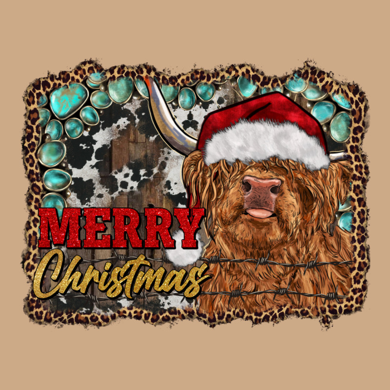 Merry Christmas Highland Cow Vintage Hoodie by RanaPortraitStore | Teevron