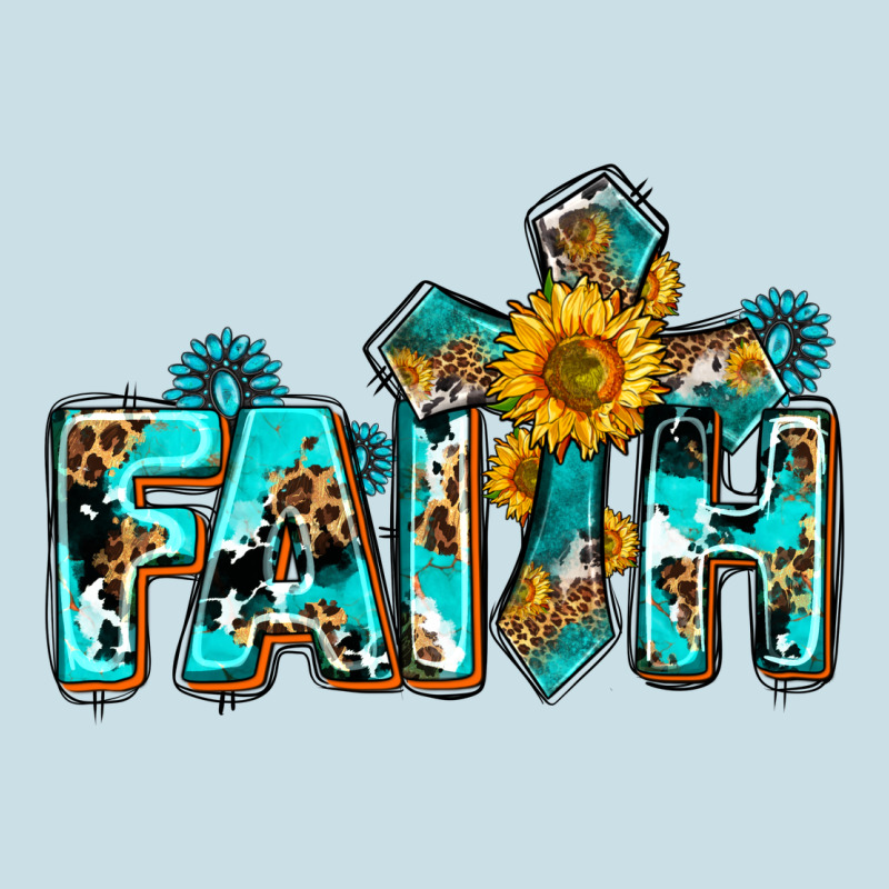 Faith With Cross Ado Ladies Tee by AdoDesignShop | Teevron
