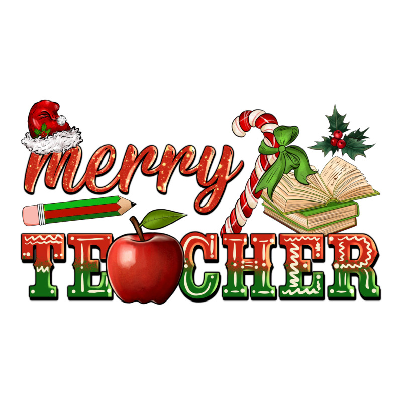 Merry Teacher Premium Tee by BarkalooDesign | Teevron