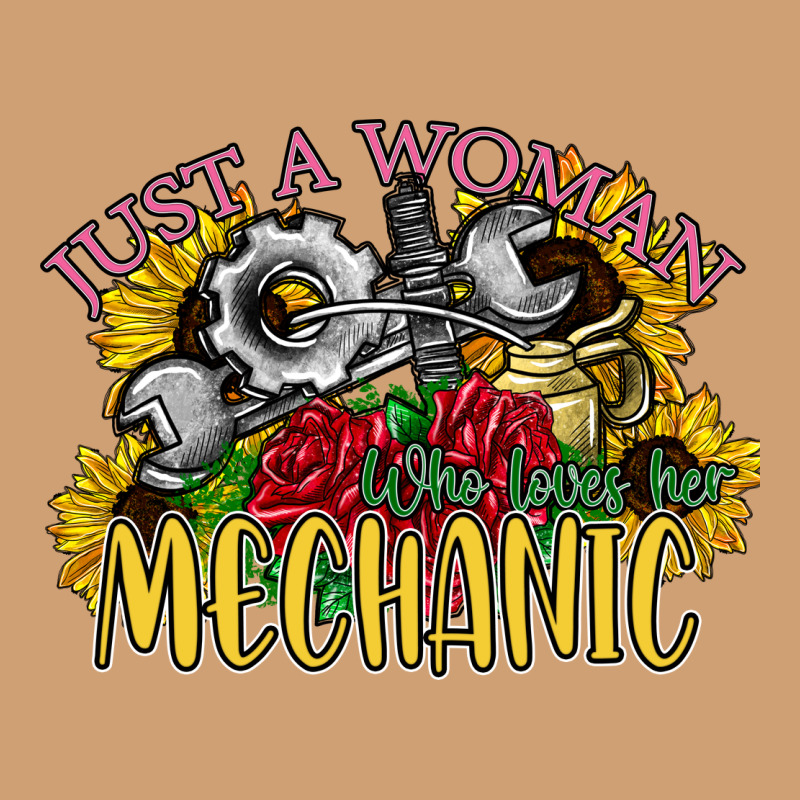 Just A Woman Who Loves Her Mechanic Vintage Tee by SublimationCraftShop | Teevron