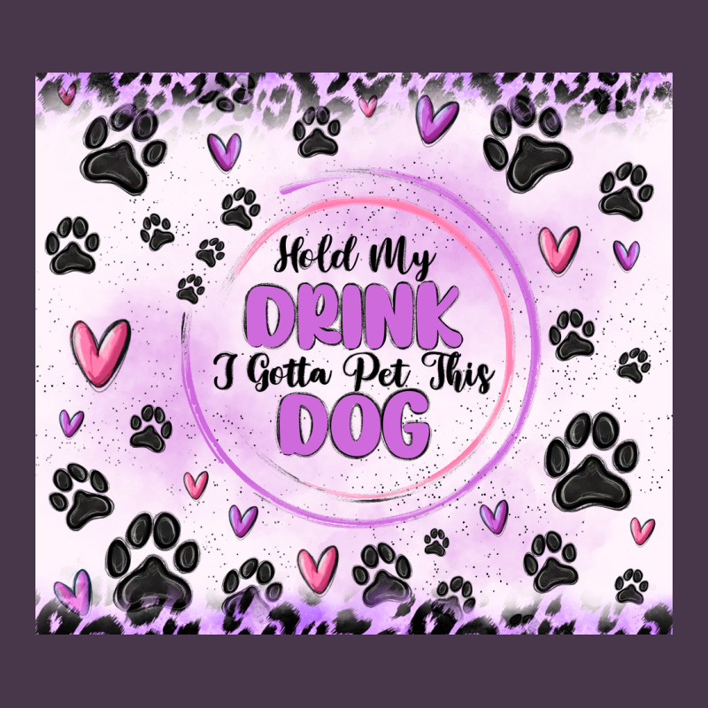 Hold My Drink I Gotta Pet This Dog Heavyweight Hoodie by MaliasSmallBusiness | Teevron