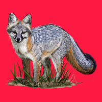Gray Fox Zipper Hoodie | Teevron