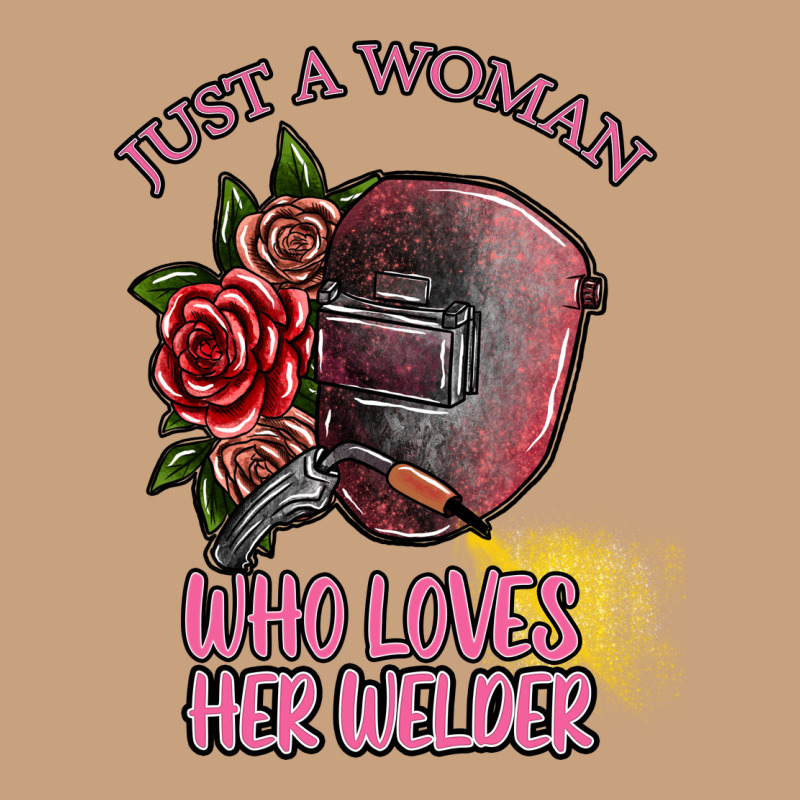 Just A Woman Who Loves Her Welder Vintage Tee by SublimationCraftShop | Teevron
