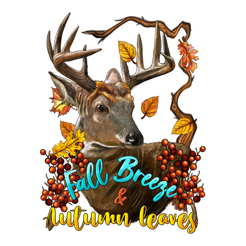 Fall Breeze And Autumn Leaves Deer Premium Hoodie by LillyAllenDesigns | Teevron