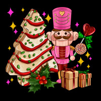 Christmas Tree Cake And Nutcracker With Gifts Ado Ladies Tee | Teevron