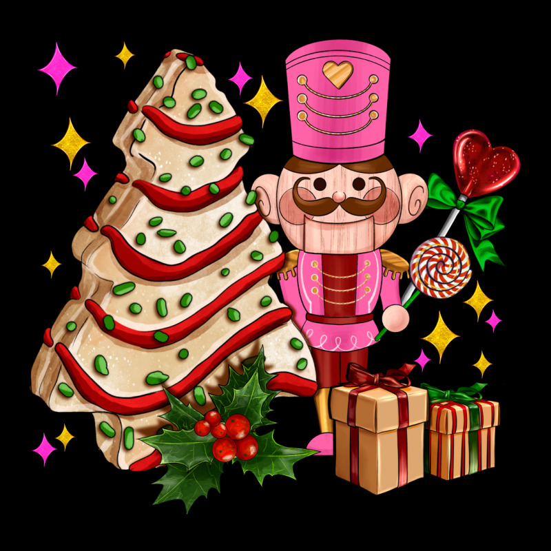 Christmas Tree Cake And Nutcracker With Gifts Ado Ladies Tee by AdoDesignShop | Teevron