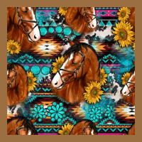 Sunflower Horses Seamless Pattern Vintage Tee | Teevron