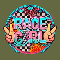 Race Girl With Leopard And Peace Hand Long Sleeve Tee | Teevron