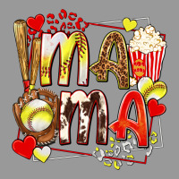 Mama Softball Baseball With Popcorn Vintage Hoodie | Teevron