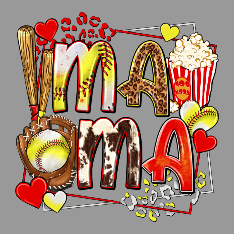 Mama Softball Baseball With Popcorn Vintage Hoodie by texasbilliewilder | Teevron