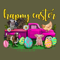 Happy Easter Truck With Farm Animal Vintage Tee | Teevron