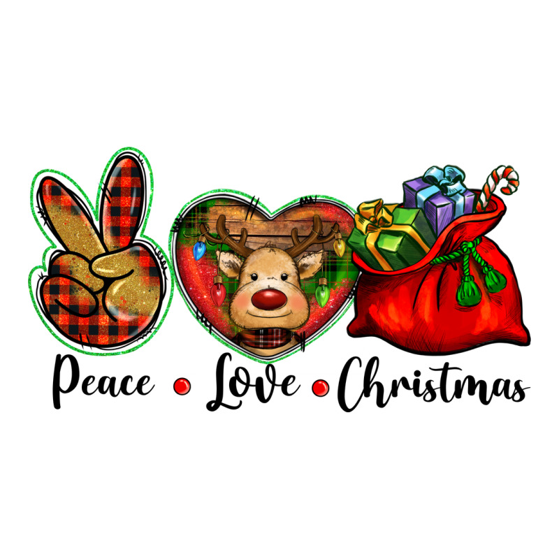 Peace Love Christmas Premium Tee by BarkalooDesign | Teevron