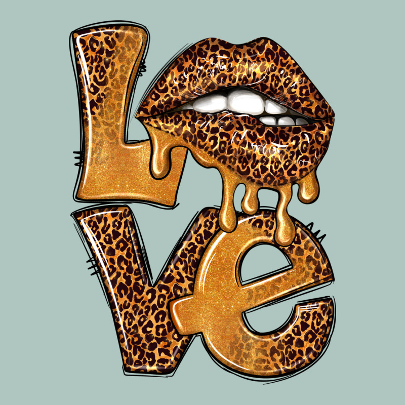 Love Leopard With Lips Premium Sweatshirt by NancyCooperArtShop | Teevron