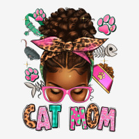 Afro Messy Bun Cat Mom Urban Hoodie | Teevron