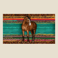 Western Horse Serape Tooled Leather Leopard  Sippy Cup Urban Heavy Tee | Teevron