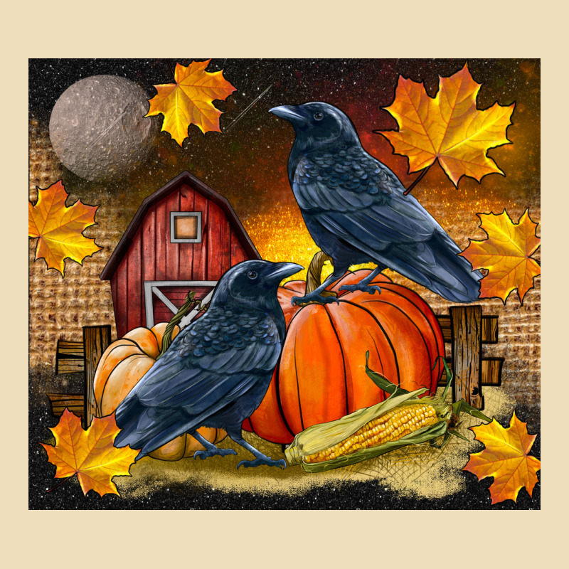 Fall Crow Premium Hoodie by LillyAllenDesigns | Teevron