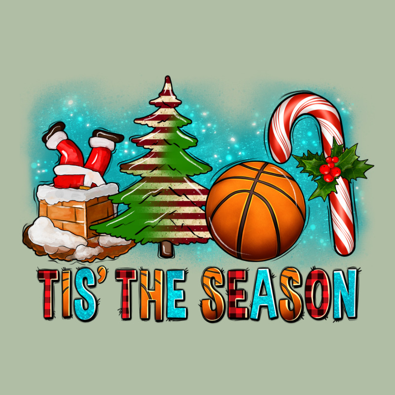 Tis The Season Christmas With Basketball And Candy Cane Urban Heavy Tee by FaDigitalArtStudio | Teevron
