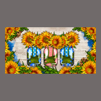 American Mason Jar Sunflower License Plate Urban Heavy Tee | Teevron