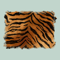 Handdrawn Tiger Pattern Background Zipper Hoodie | Teevron