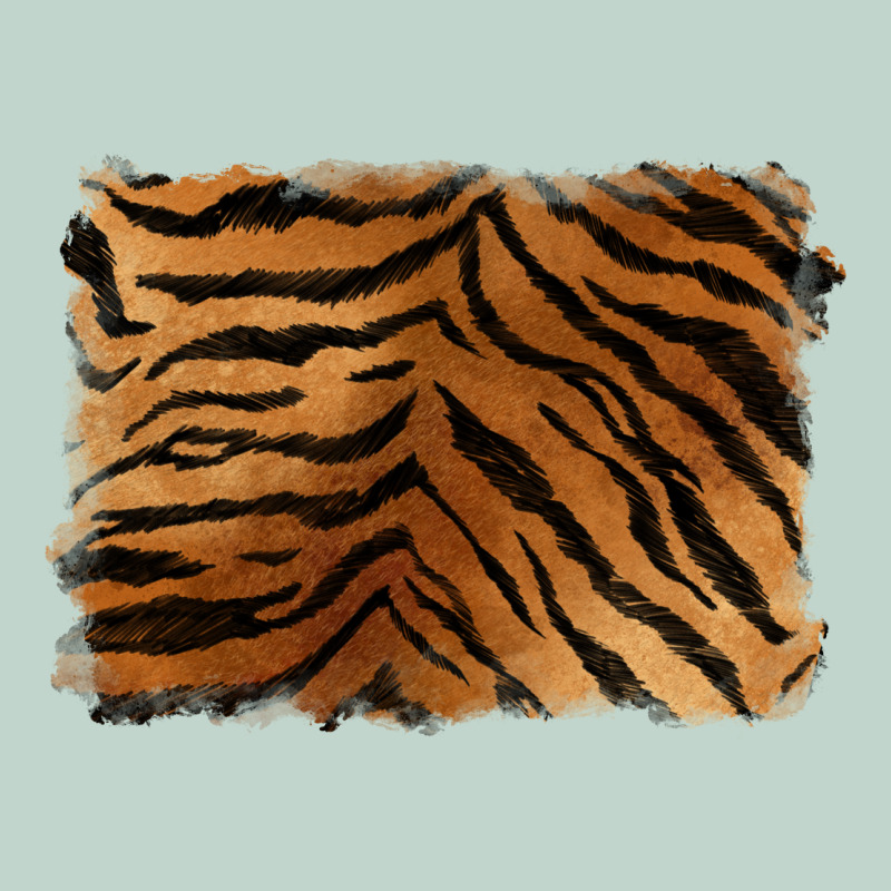 Handdrawn Tiger Pattern Background Zipper Hoodie by BarkalooDesign | Teevron