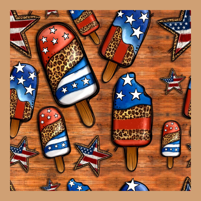 Patriotic Popsicles Seamless Pattern Vintage Tee by HRA Design Shop | Teevron