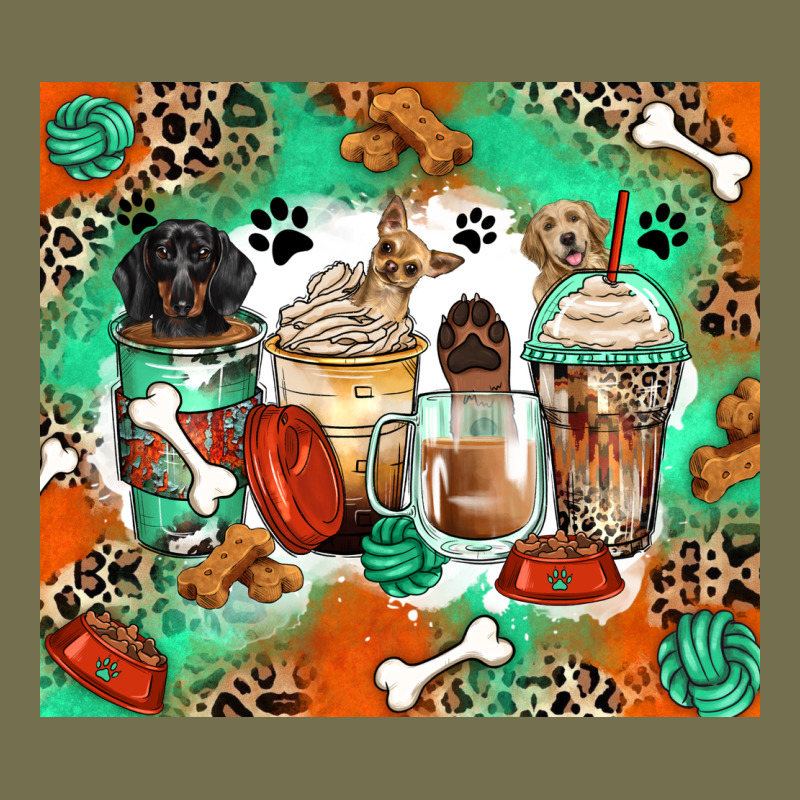 Dog Coffee Cups Vintage Hoodie by Zillion Design Studio | Teevron