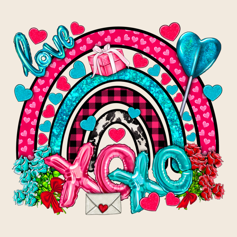 Xo Xo Rainbow Valentine Zipper Hoodie by NancyCooperArtShop | Teevron