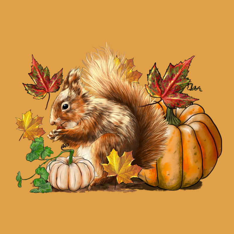 Fall Squirrel Premium Hoodie by LillyAllenDesigns | Teevron
