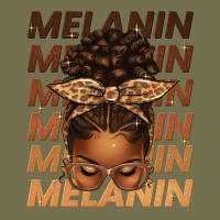 Melanin Afro Messy Bun Vintage Hoodie | Teevron