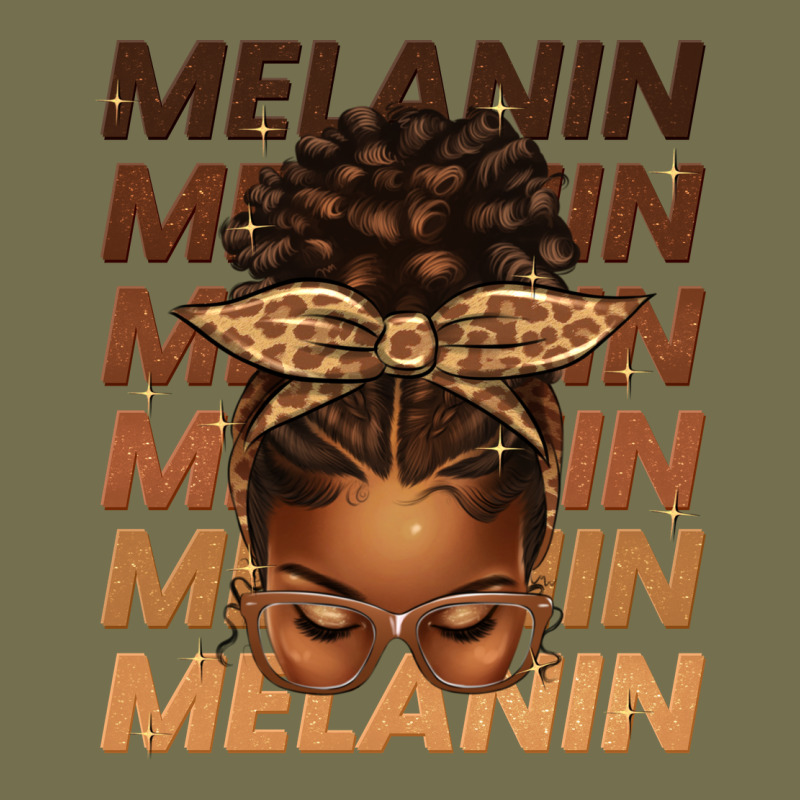 Melanin Afro Messy Bun Vintage Hoodie by texasbilliewilder | Teevron