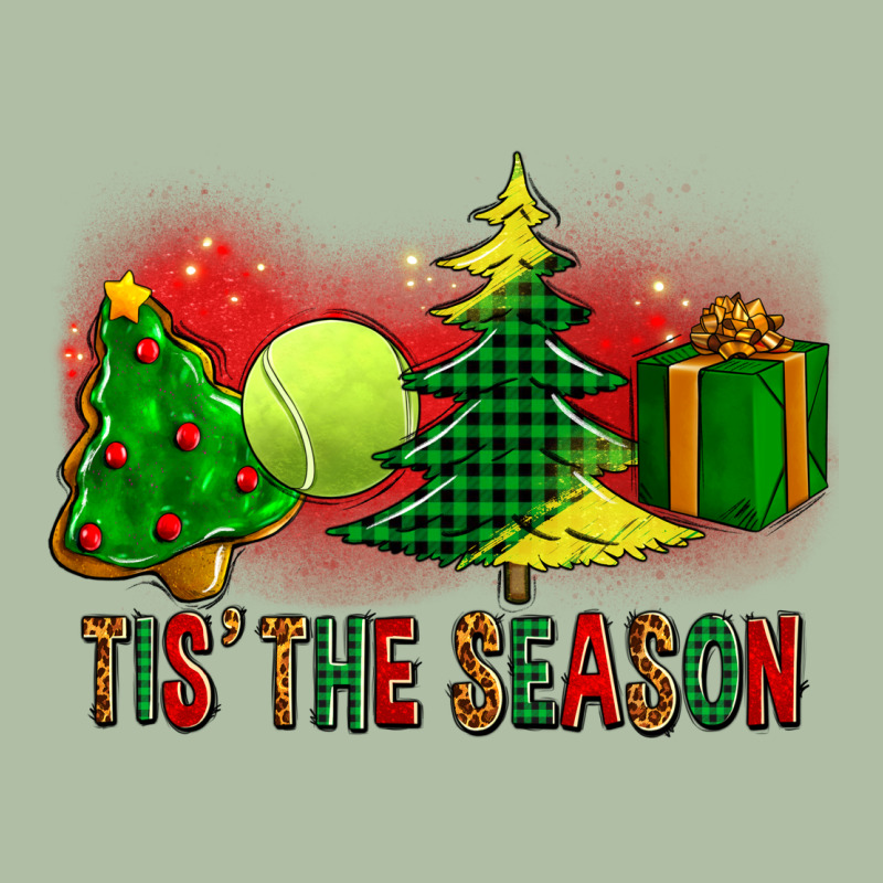 Tis The Season Christmas With Tennis Ball And Tree Cookie Urban Heavy Tee by FaDigitalArtStudio | Teevron
