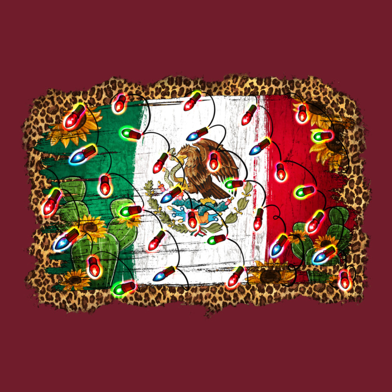 Christmas Lights Mexican Flag Zipper Hoodie by Jasminsmagicworld | Teevron