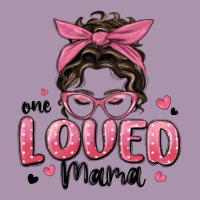 One Loved Mama Messy Bun Heavyweight Hoodie | Teevron