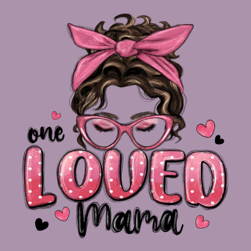 One Loved Mama Messy Bun Heavyweight Hoodie by MaliasSmallBusiness | Teevron