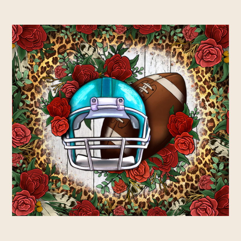 American Football Helmet And Leopard Zipper Hoodie by NancyCooperArtShop | Teevron